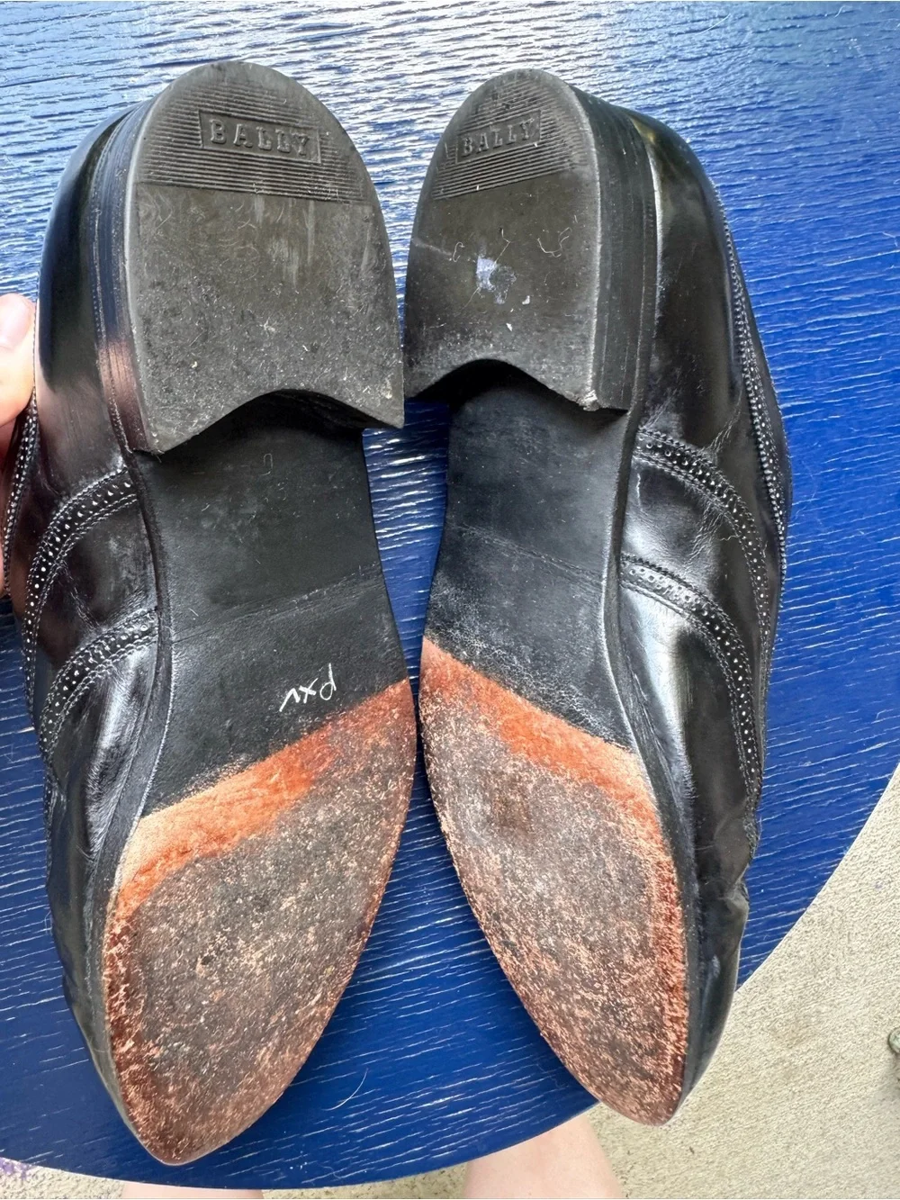 Bally Berkshire Wingtip Brogue Oxford Black Dress Switzerland Extra Souple